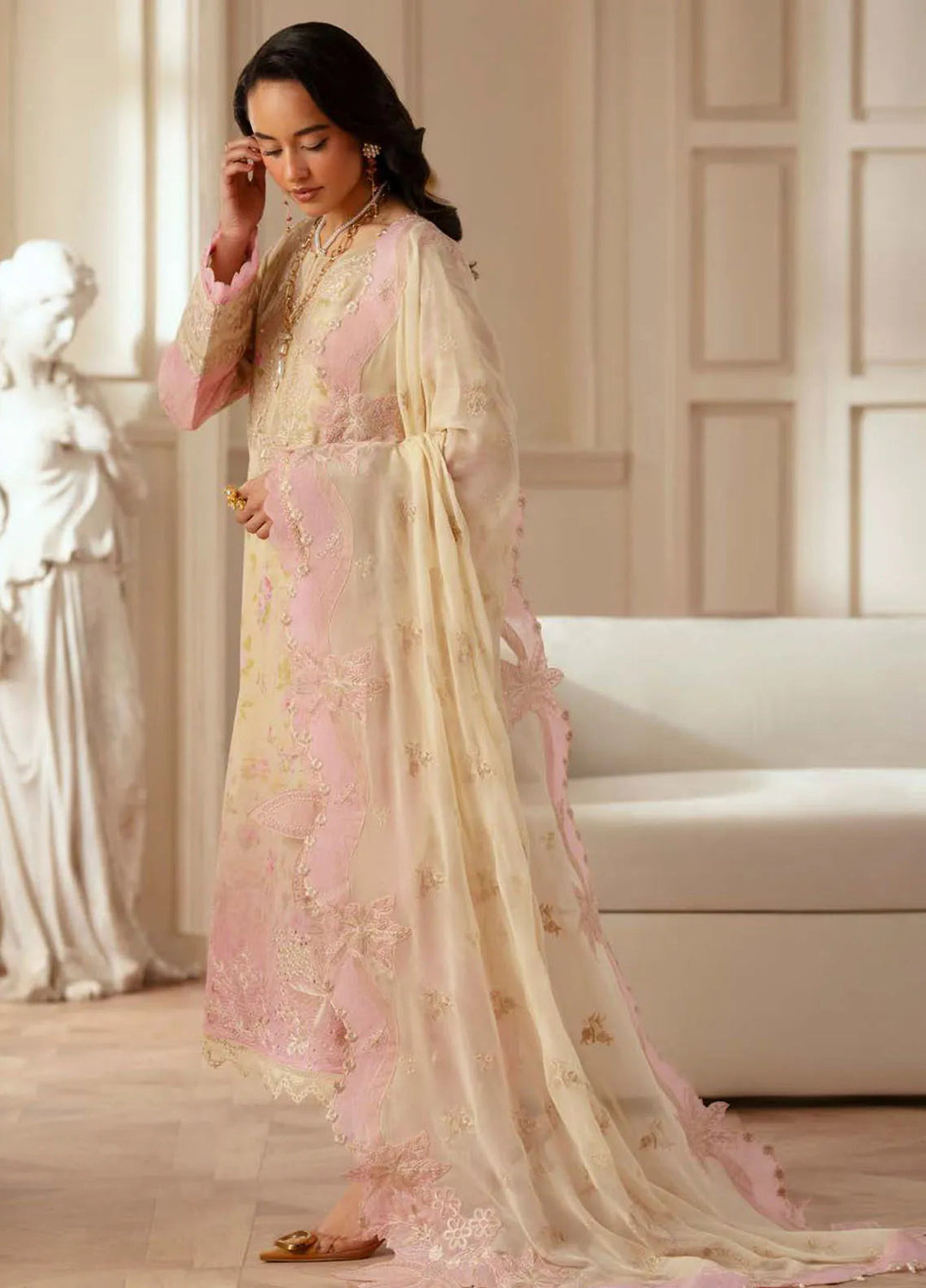 Feya by Nureh Embroidered Lawn Suit Unstitched 3 Piece NU25F FE-05 - Summer Collection