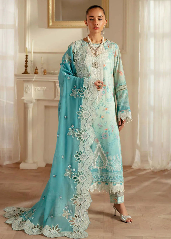 Feya by Nureh Embroidered Lawn Suit Unstitched 3 Piece NU25F FE-06 - Summer Collection