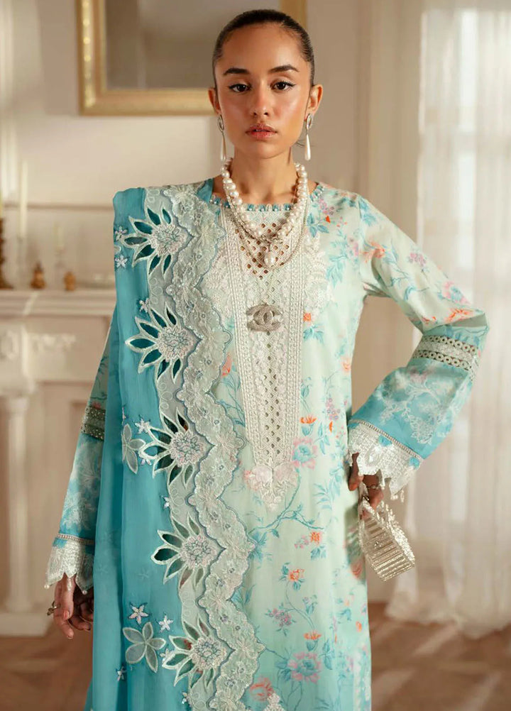 Feya by Nureh Embroidered Lawn Suit Unstitched 3 Piece NU25F FE-06 - Summer Collection