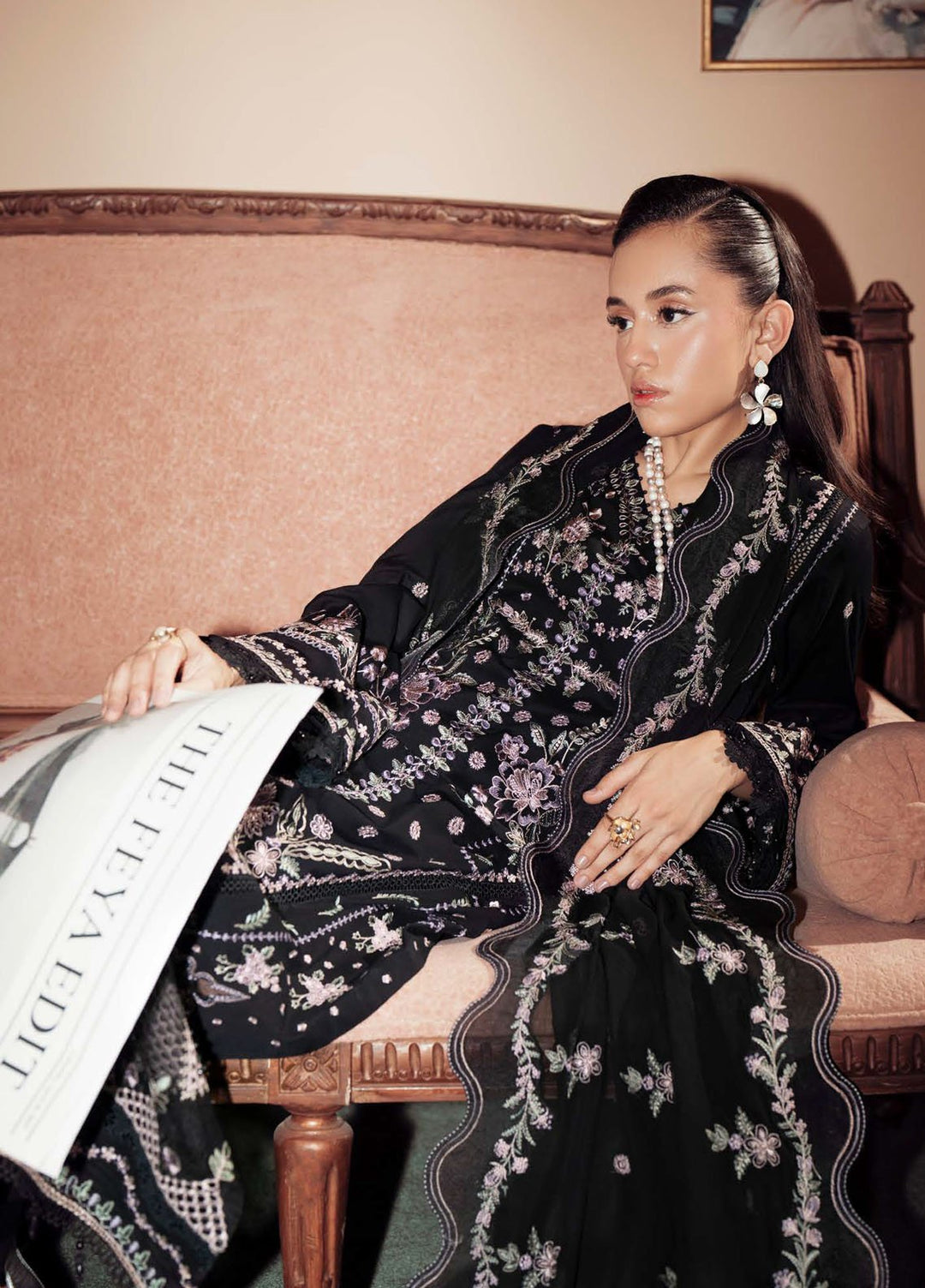 Feya by Nureh Embroidered Lawn Suits Unstitched 3 Piece NU25FEL FE-12 - Summer Collection