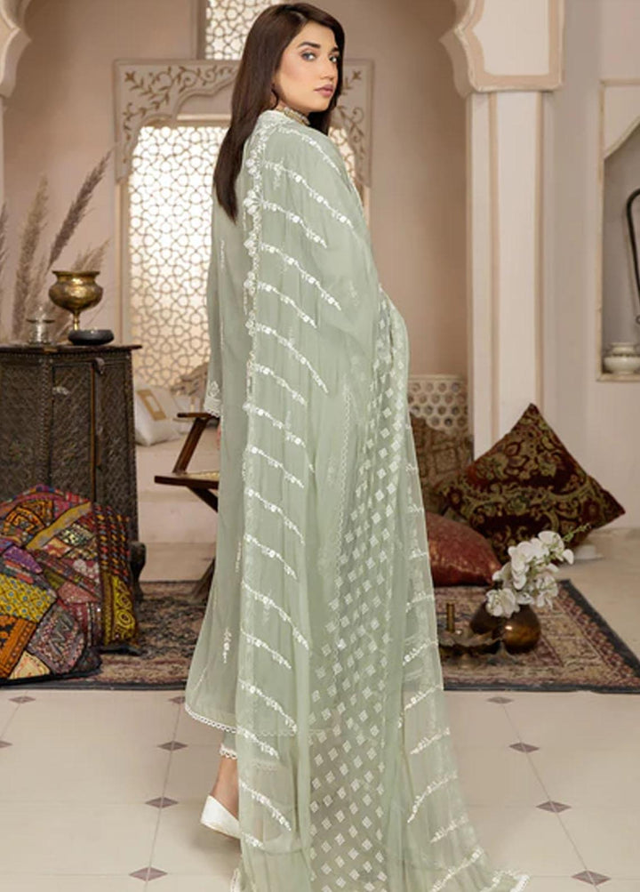 Fiesta By Safwa Embroidered Swiss Voile Suits Unstitched 3 Piece SW23F FEC-02 - Premium Collection