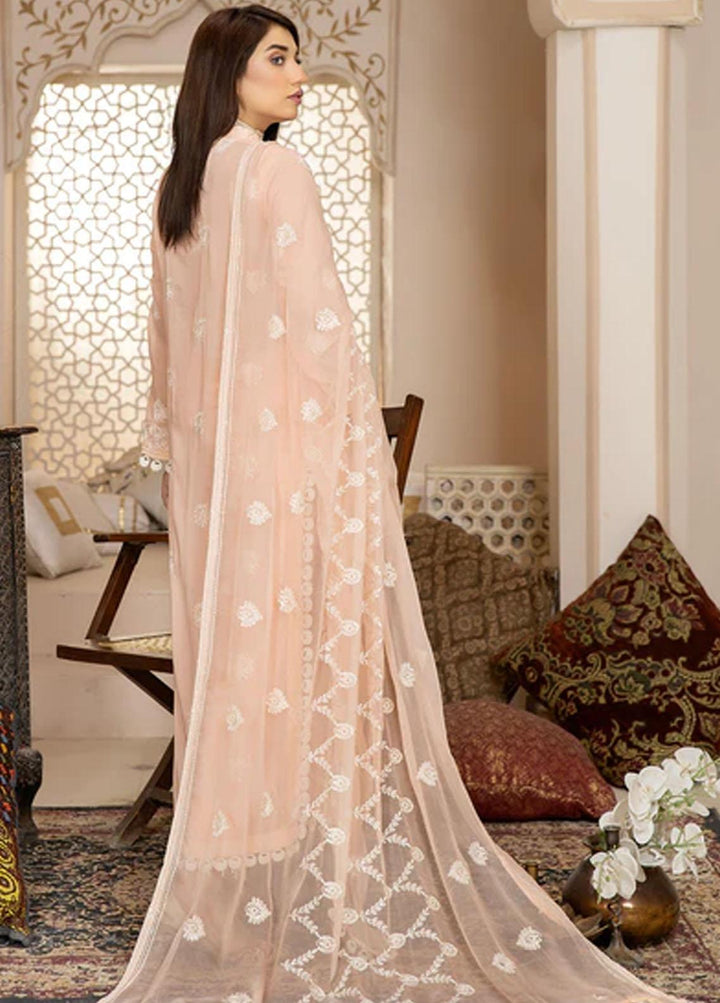 Fiesta By Safwa Embroidered Swiss Voile Suits Unstitched 3 Piece SW23F FEC-04 - Premium Collection