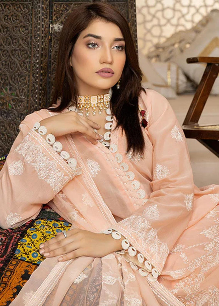Fiesta By Safwa Embroidered Swiss Voile Suits Unstitched 3 Piece SW23F FEC-04 - Premium Collection