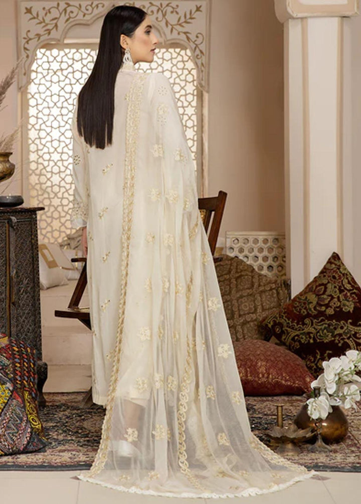 Fiesta By Safwa Embroidered Swiss Voile Suits Unstitched 3 Piece SW23F FEC-07 - Premium Collection