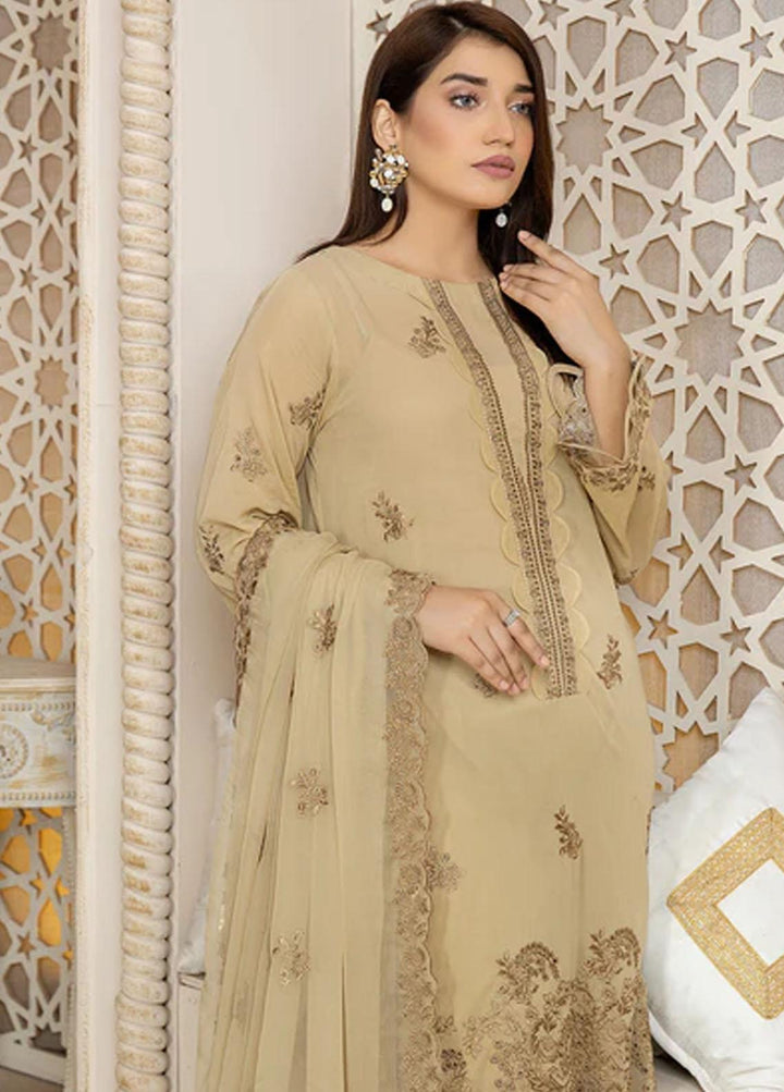Fiesta By Safwa Embroidered Swiss Voile Suits Unstitched 3 Piece SW23F FEC-10 - Premium Collection