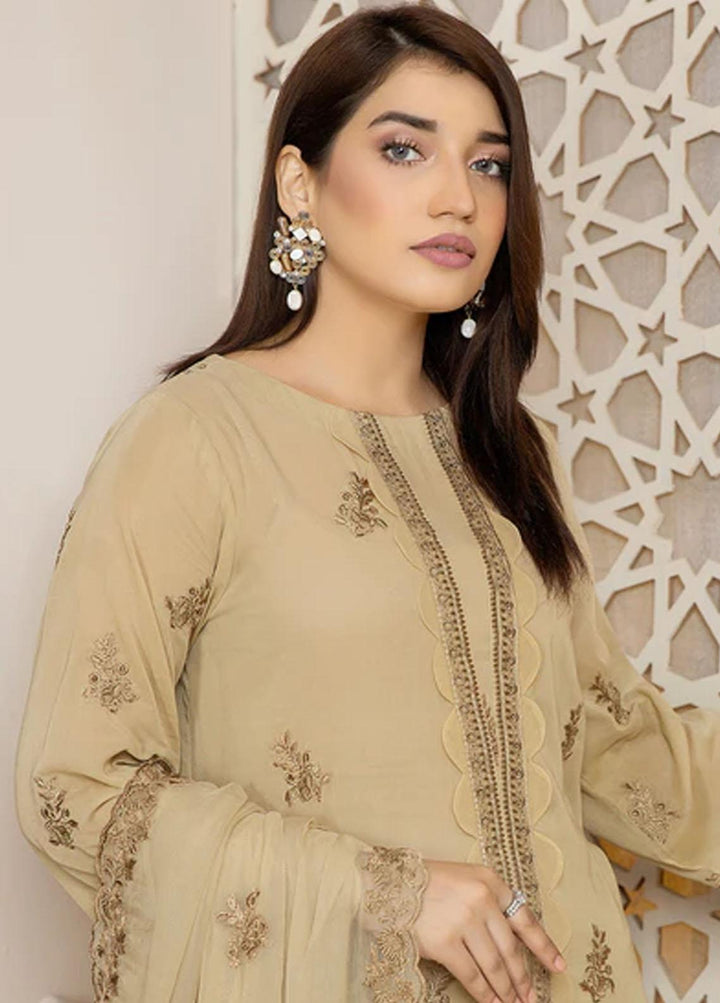 Fiesta By Safwa Embroidered Swiss Voile Suits Unstitched 3 Piece SW23F FEC-10 - Premium Collection