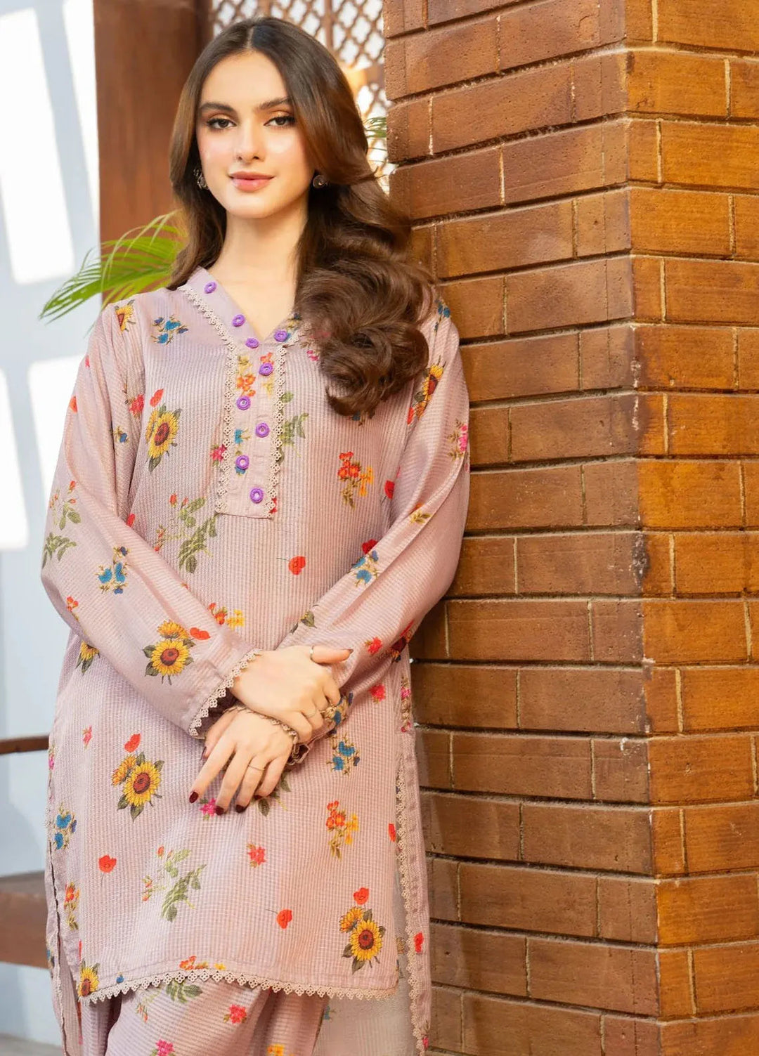 Fiona by Panache Apparel Pret Embroidered Cambric Lawn 3 Piece Suit Bliss