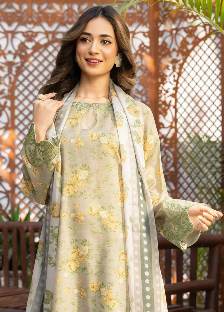 Fiona by Panache Apparel Pret Embroidered Cambric Lawn 3 Piece Suit Palm