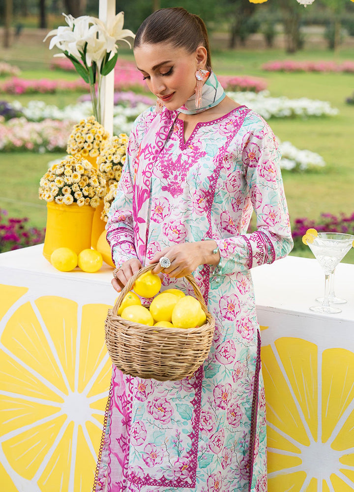 Fiona Embroidered Lawn Suits Unstitched 3 Piece Daisy - Summer Collection
