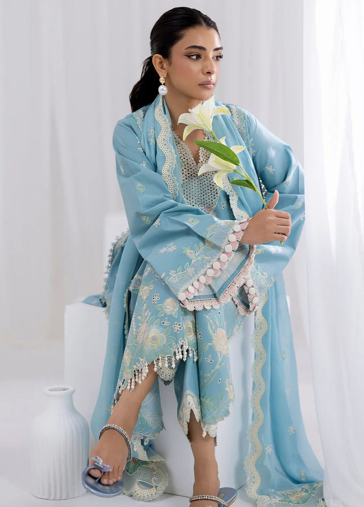 Fiona Embroidered Lawn Suits Unstitched 3 Piece Glacea - Summer Collection