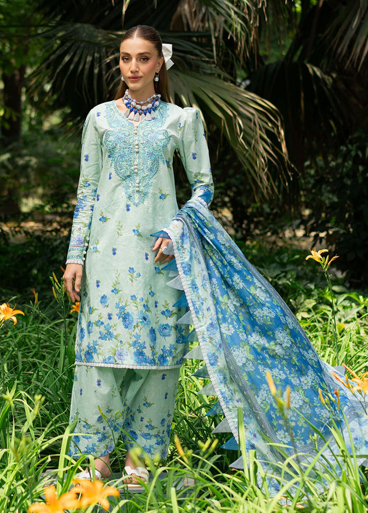 Fiona Embroidered Lawn Suits Unstitched 3 Piece Lotus - Summer Collection