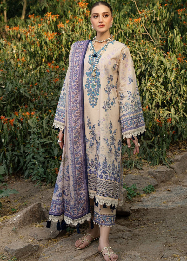 Fiona Embroidered Lawn Suits Unstitched 3 Piece Magnolia - Summer Collection