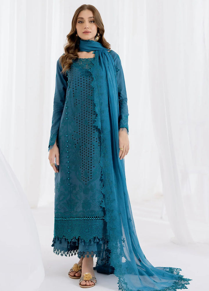 Fiona Embroidered Lawn Suits Unstitched 3 Piece Saphira - Summer Collection