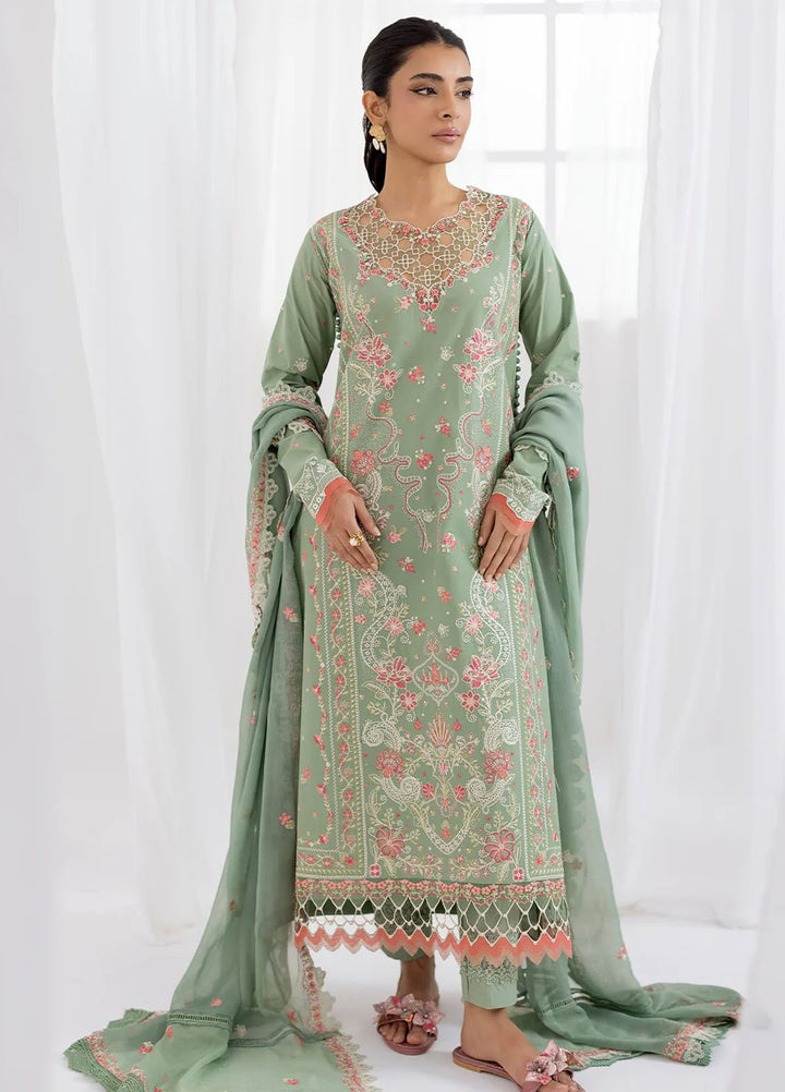 Fiona Embroidered Lawn Suits Unstitched 3 Piece Silva - Summer Collection