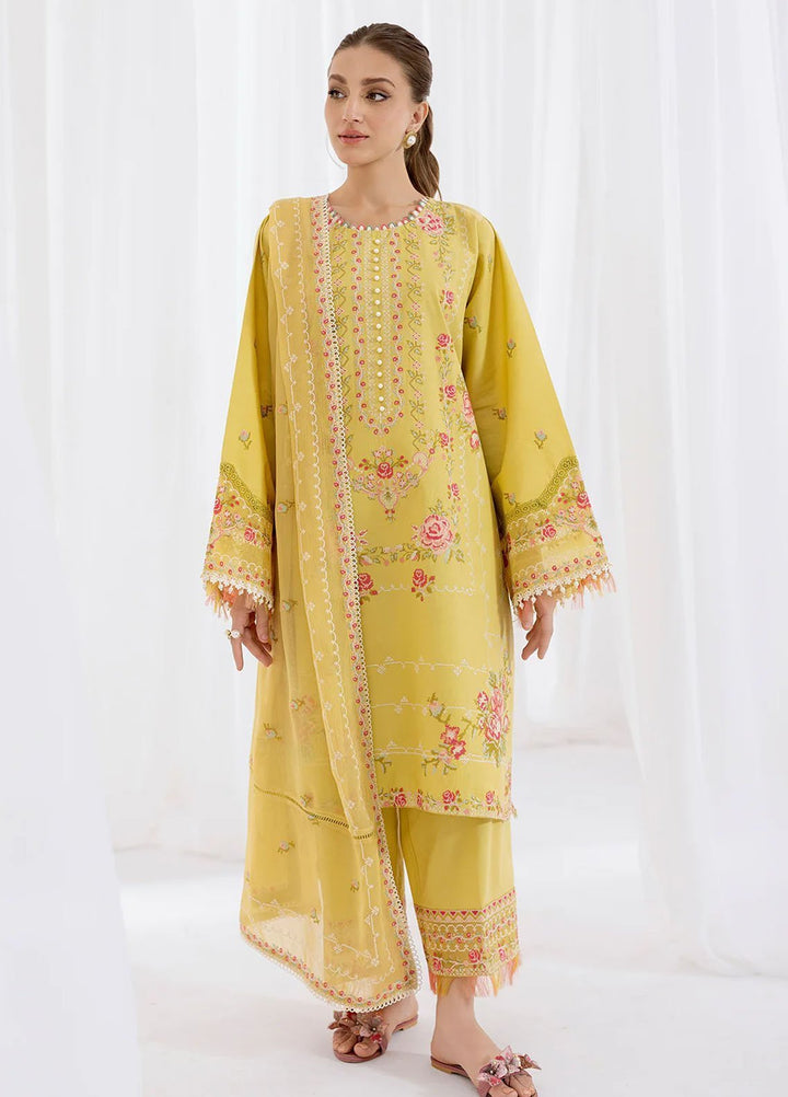 Fiona Embroidered Lawn Suits Unstitched 3 Piece Solene - Summer Collection