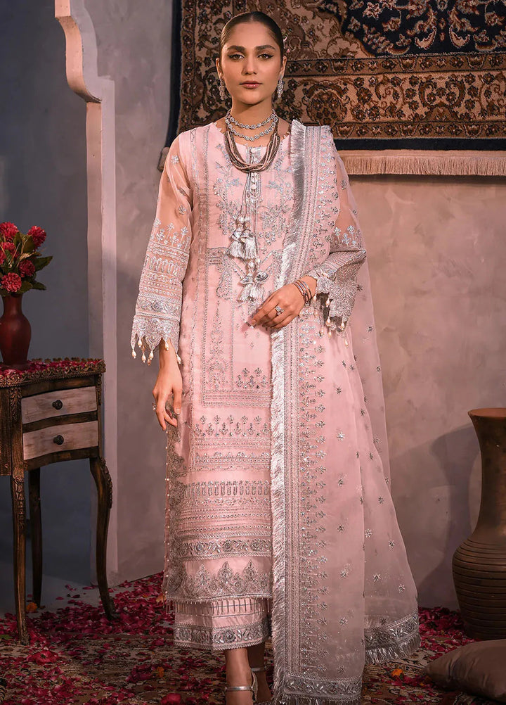 Fiona Embroidered Organza Suits Unstitched 4 Piece Marvel - Formals Collection