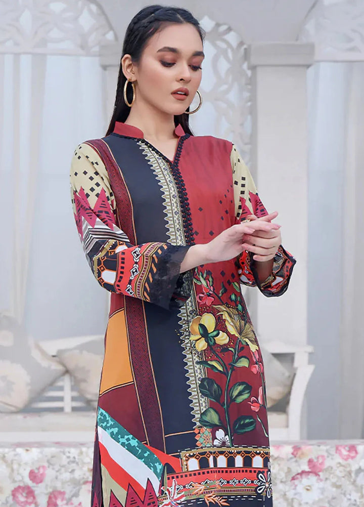 Fiona Pret Casual Lawn Kurti Castanea