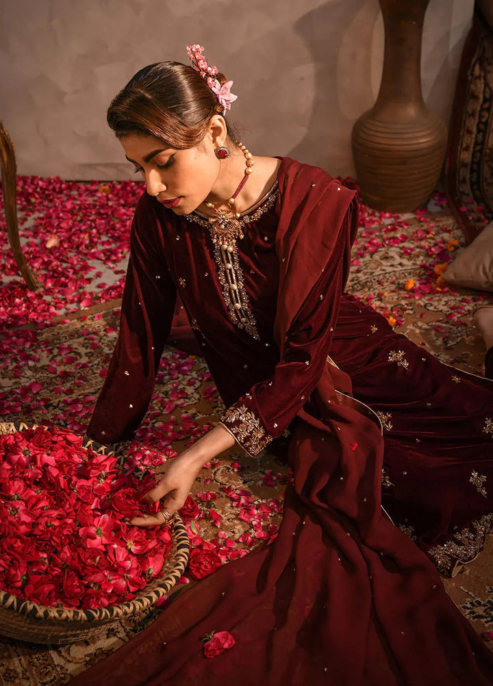 Fiona Pret Embroidered Velvet 3 Piece Suit Velvoria