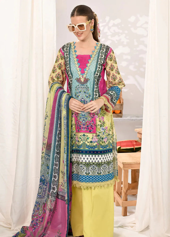 Fiona Pret Printed Lawn 2 Piece Suit Charm