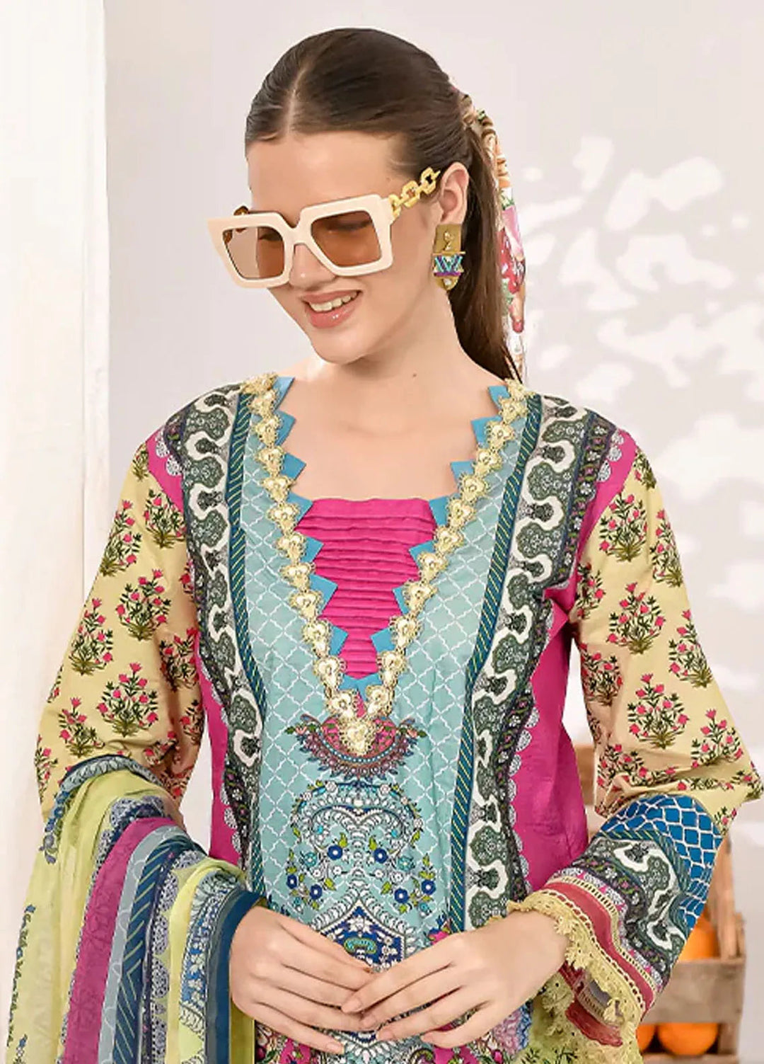 Fiona Pret Printed Lawn 2 Piece Suit Charm