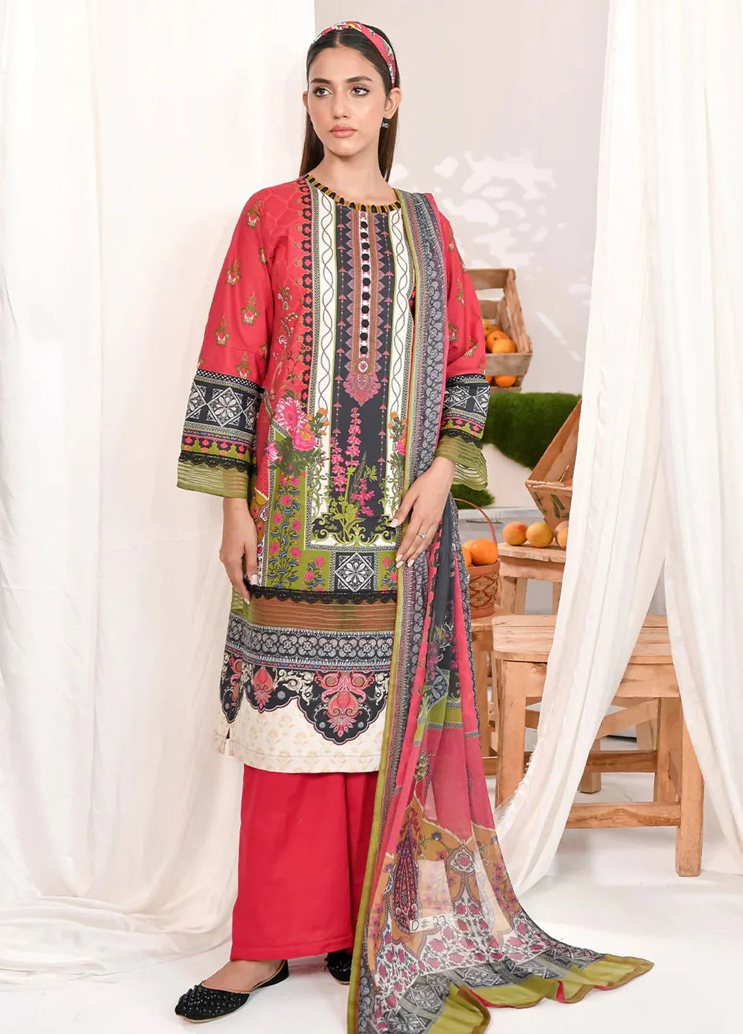 Fiona Pret Printed Lawn 2 Piece Suit Mosaic