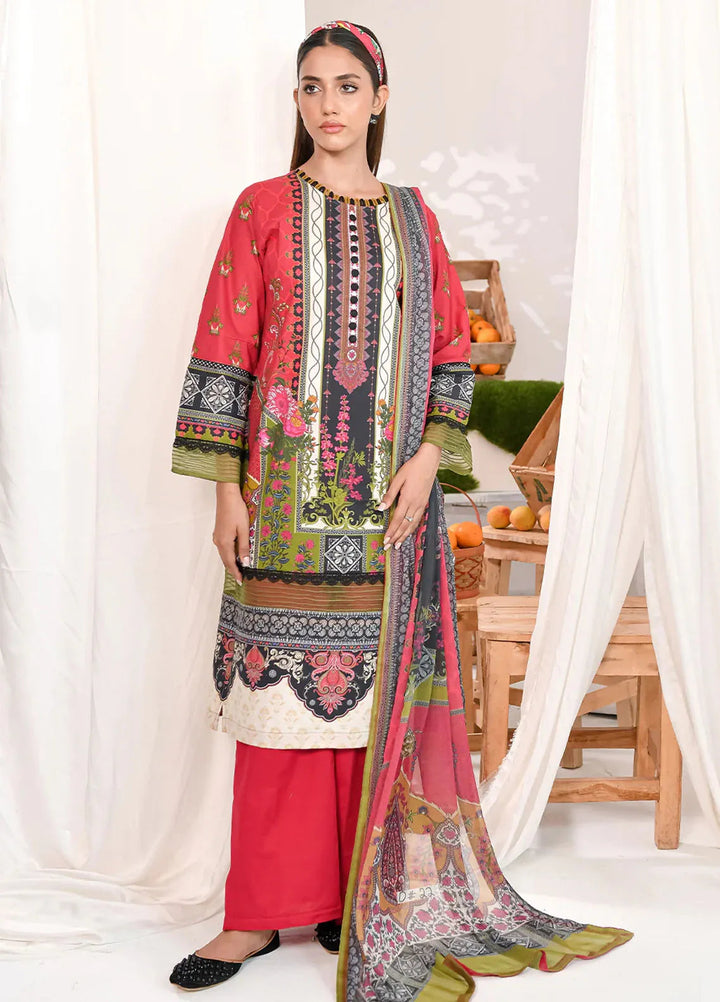 Fiona Pret Printed Lawn 2 Piece Suit Mosaic