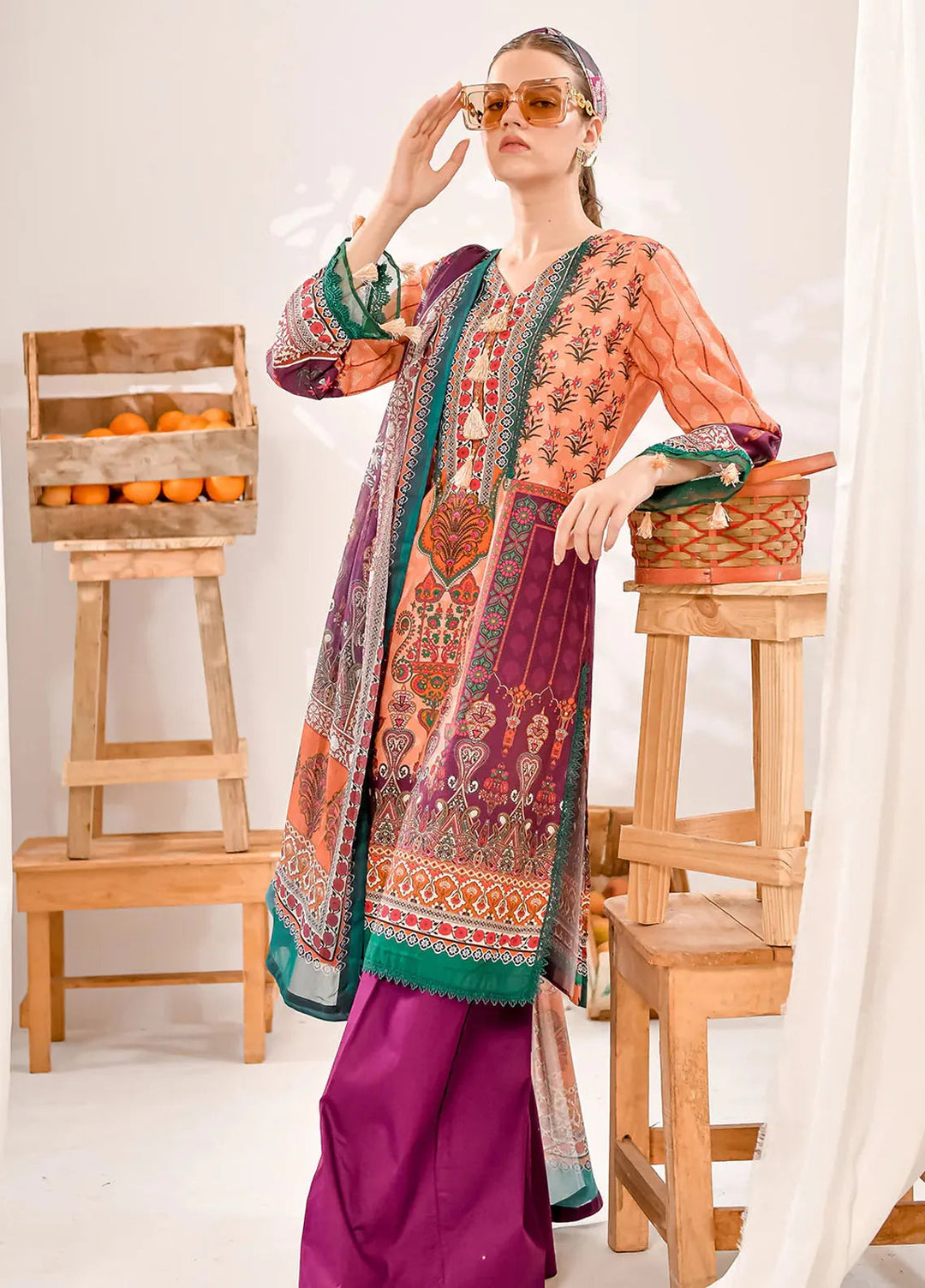 Fiona Pret Printed Lawn 2 Piece Suit Stron