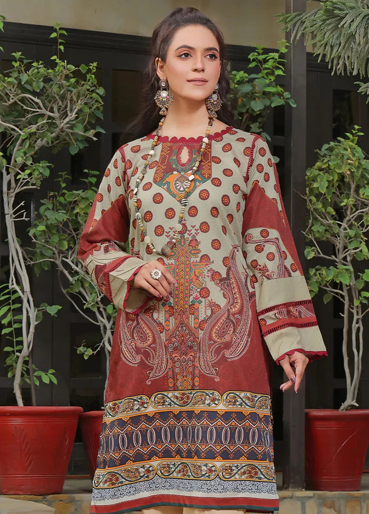 Fiona Pret Printed Lawn Kurti Columbine