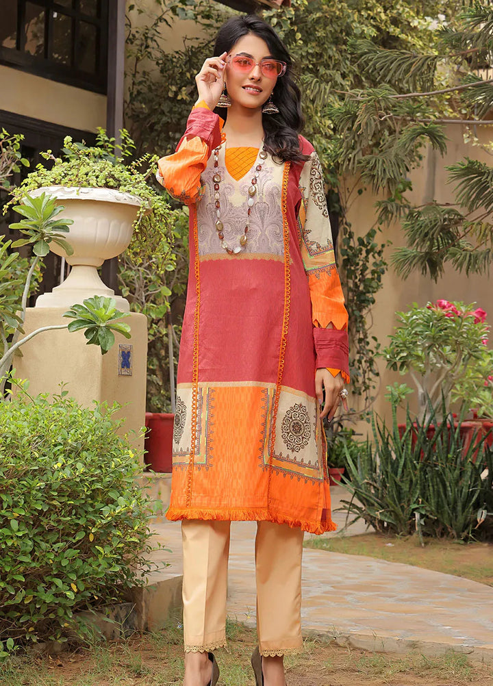 Fiona Pret Printed Lawn Kurti Gazania