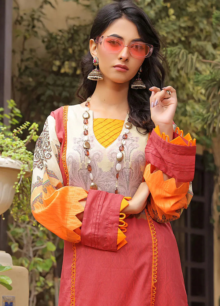 Fiona Pret Printed Lawn Kurti Gazania