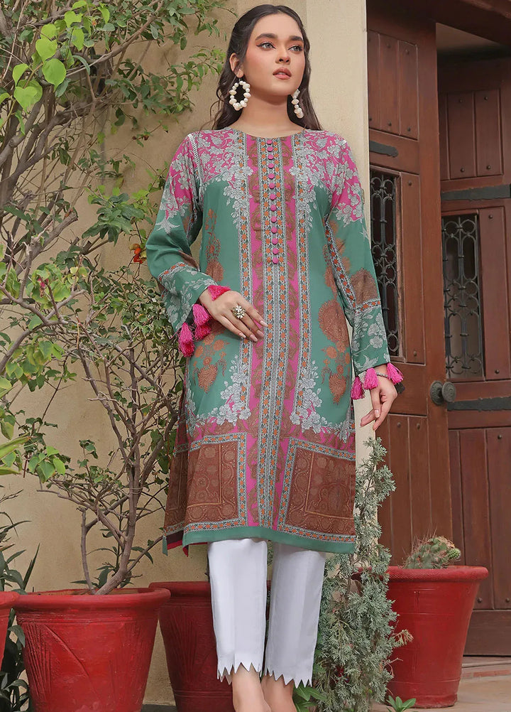 Fiona Pret Printed Lawn Kurti Pansy