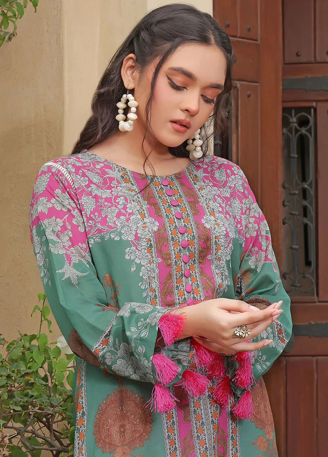 Fiona Pret Printed Lawn Kurti Pansy