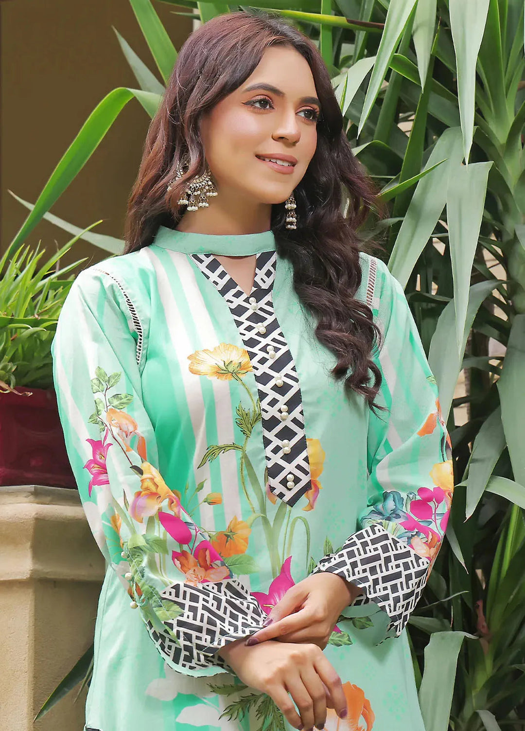 Fiona Pret Printed Lawn Kurti Riviera