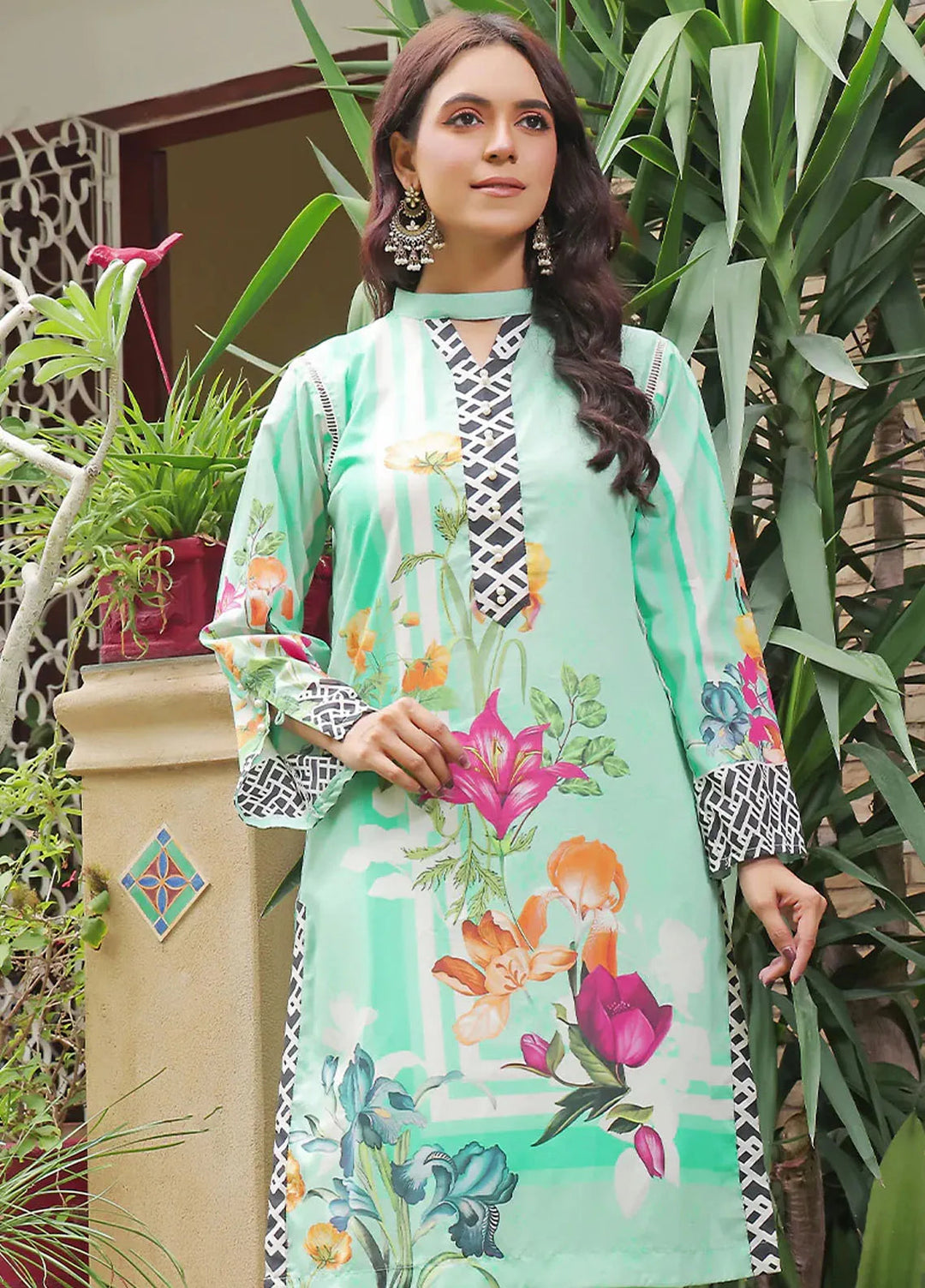 Fiona Pret Printed Lawn Kurti Riviera