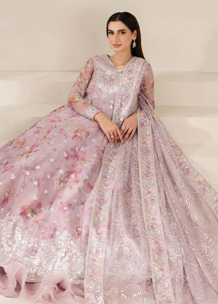 Fiorella by Farasha Embroidered Chiffon Suits Unstitched 3 Piece FSH25FF D-05 Lilly Passion - Formals Collection