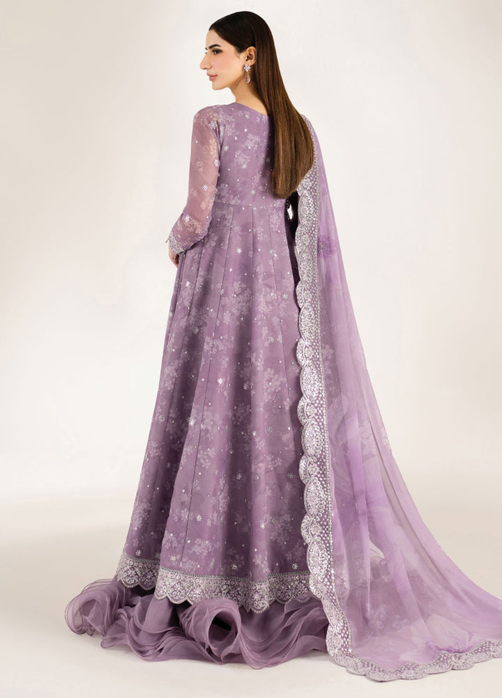 Fiorella by Farasha Embroidered Chiffon Suits Unstitched 3 Piece FSH25FF D-10 Violet Dream - Formals Collection