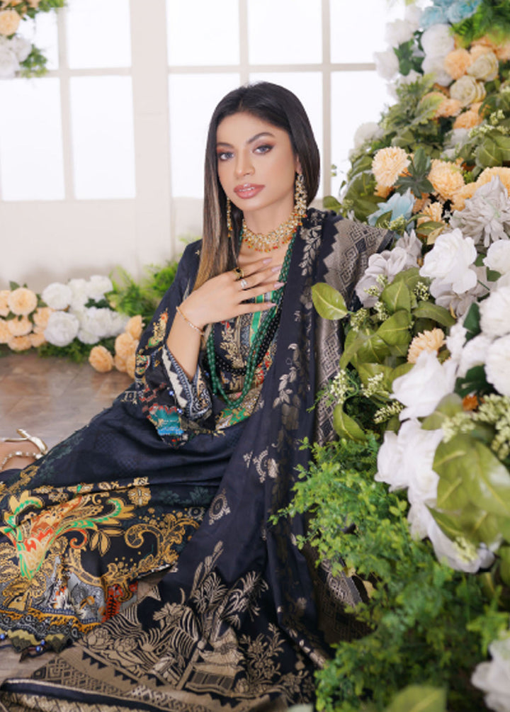 Firdous Fashion Printed Lawn Suits Unstitched 3 Piece FF24L F-02 Bleu De Grey - Summer Collection