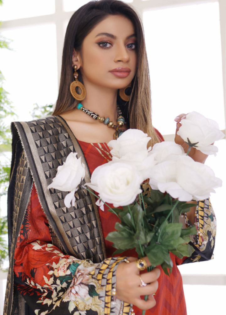 Firdous Fashion Printed Lawn Suits Unstitched 3 Piece FF24L F-04 Amber Finery - Summer Collection