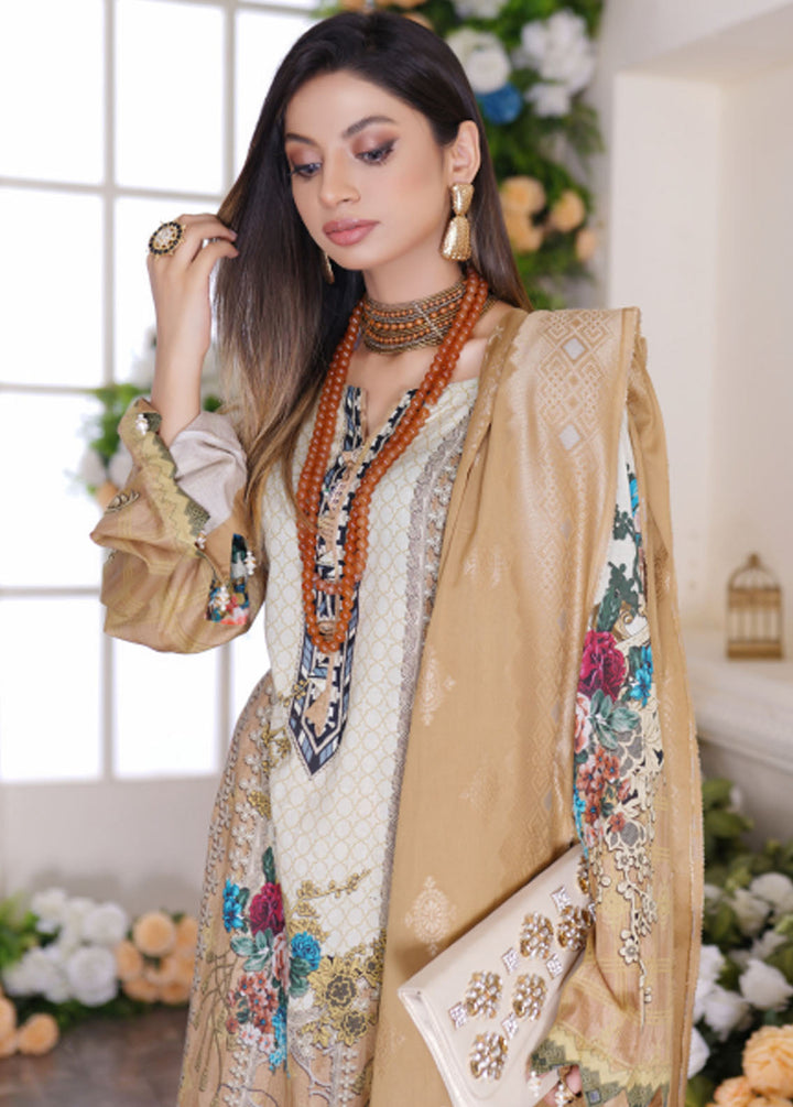Firdous Fashion Printed Lawn Suits Unstitched 3 Piece FF24L F-05 Pink Sand - Summer Collection