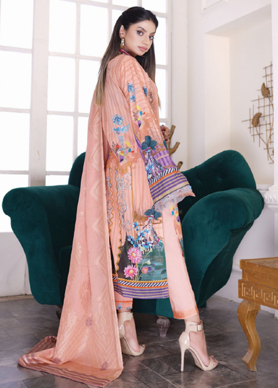 Firdous Fashion Printed Lawn Suits Unstitched 3 Piece FF24L F-09 Bismoclite - Summer Collection