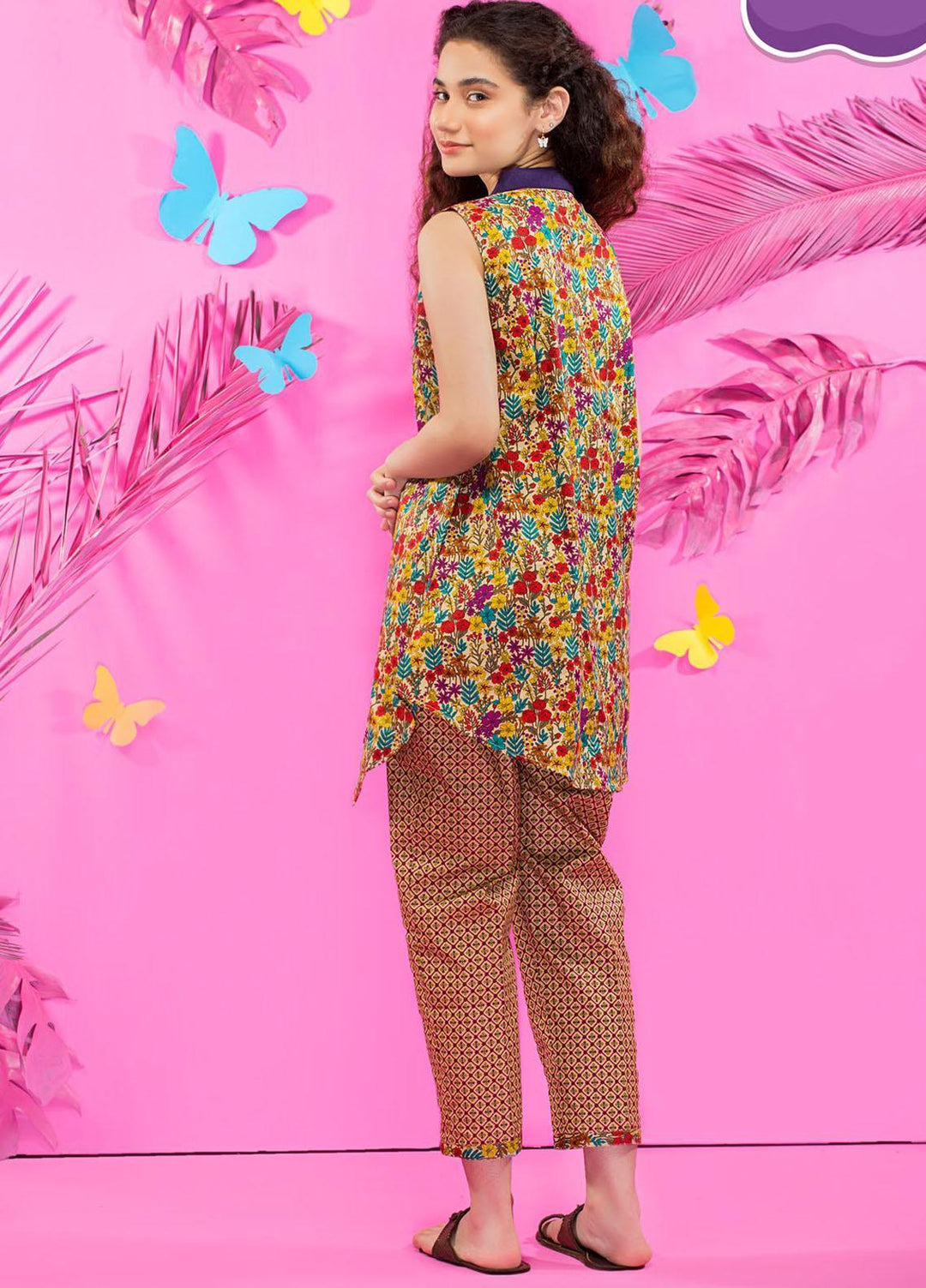 Five Star Classic Kids Cotton Printed Cambric Suits Unstitched 2 Piece FS21CK 701-A - Winter Collection