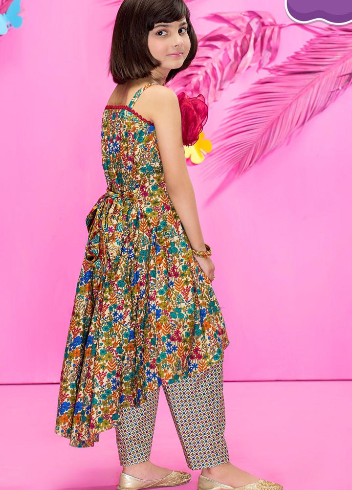 Five Star Classic Kids Cotton Printed Cambric Suits Unstitched 2 Piece FS21CK 701-B - Winter Collection