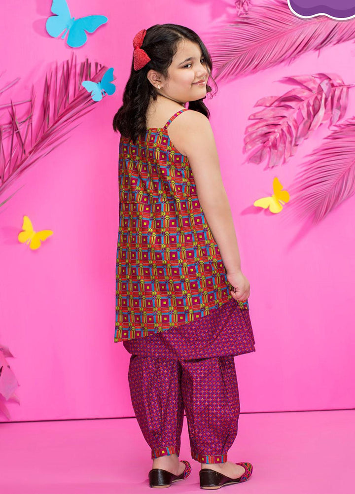 Five Star Classic Kids Cotton Printed Cambric Suits Unstitched 2 Piece FS21CK 702-B - Winter Collection