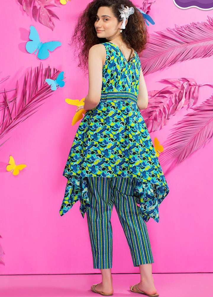 Five Star Classic Kids Cotton Printed Cambric Suits Unstitched 2 Piece FS21CK 703-B - Winter Collection