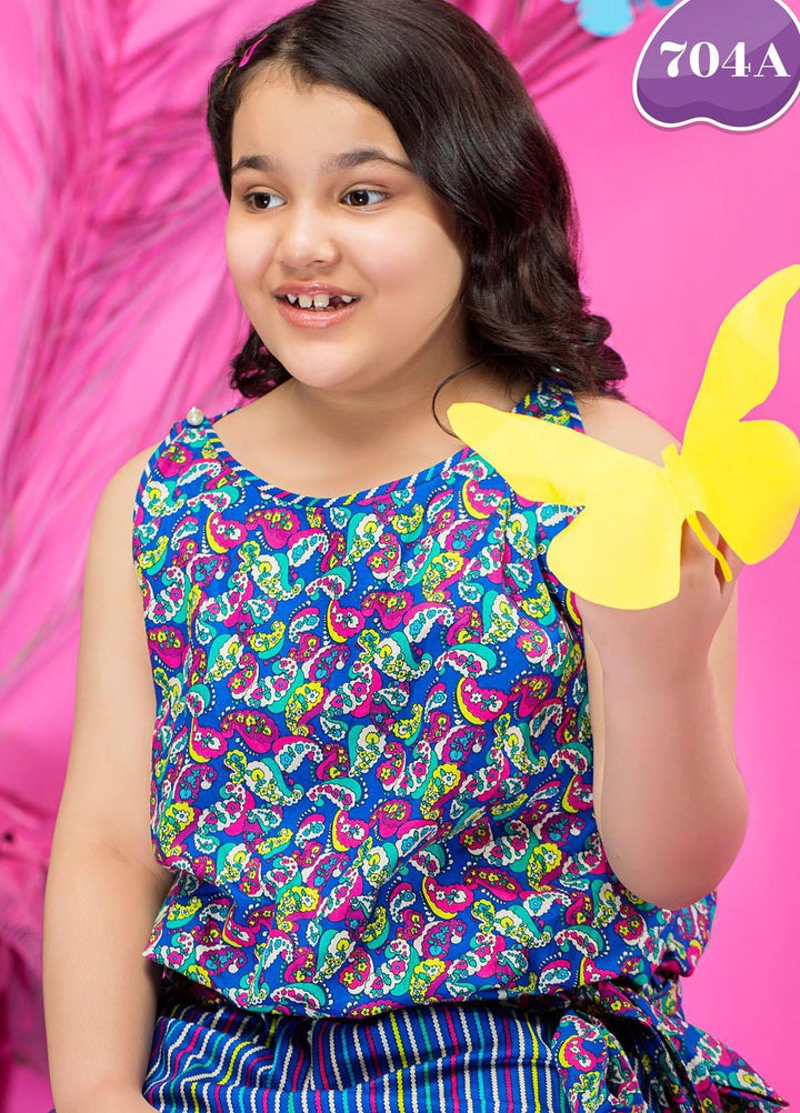 Five Star Classic Kids Cotton Printed Cambric Suits Unstitched 2 Piece FS21CK 704-A - Winter Collection