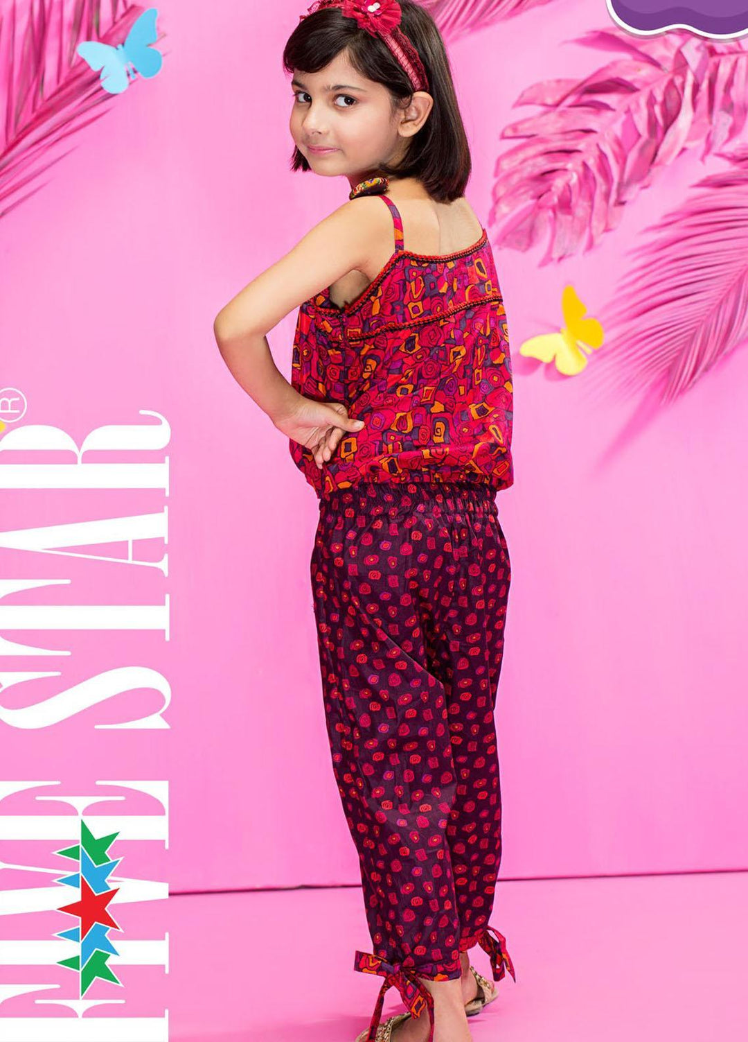 Five Star Classic Kids Cotton Printed Cambric Suits Unstitched 2 Piece FS21CK 712-A - Winter Collection