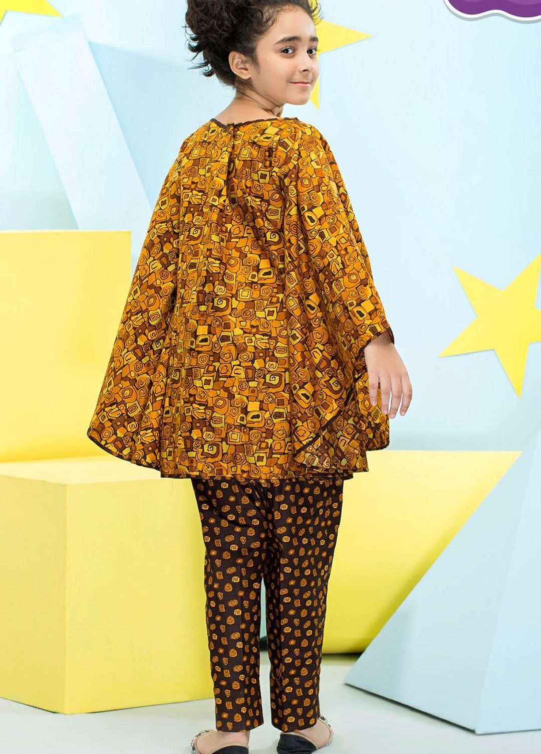 Five Star Classic Kids Cotton Printed Cambric Suits Unstitched 2 Piece FS21CK 712-B - Winter Collection