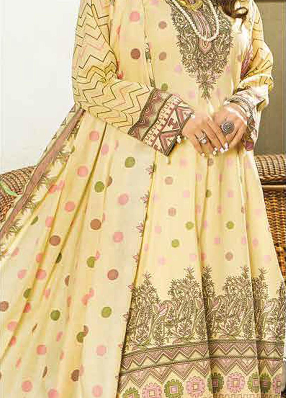 Five Star Printed Lawn Suits Unstitched 3 Piece FS22CL D-1303B - Summer Collection