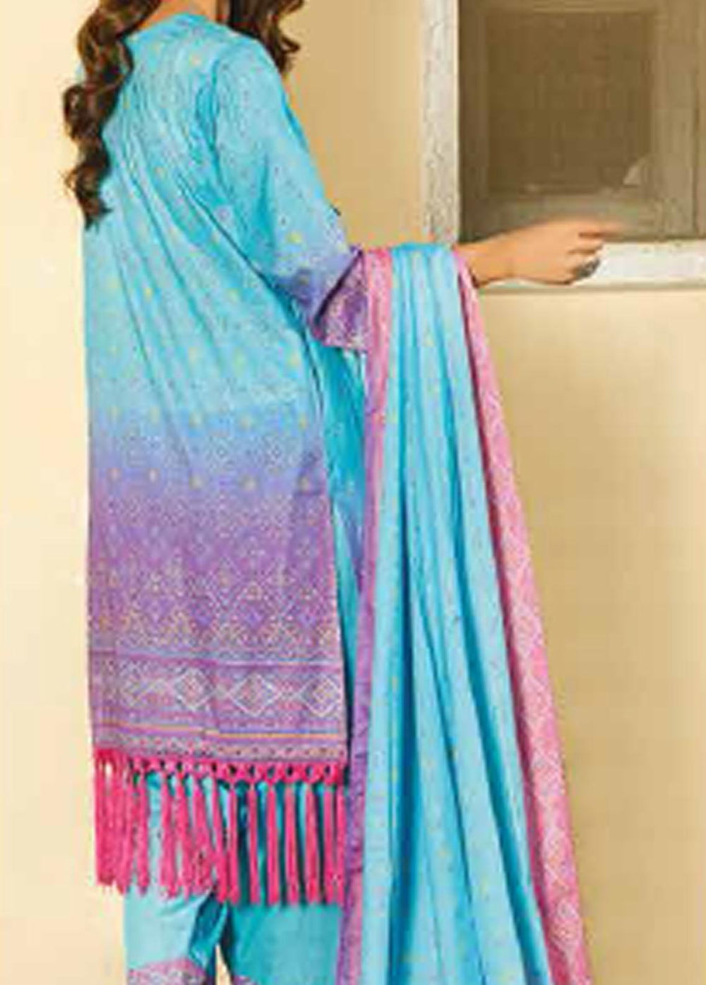 Five Star Printed Lawn Suits Unstitched 3 Piece FS22CL D-1307A - Summer Collection