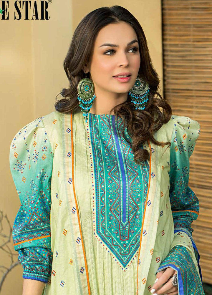 Five Star Printed Lawn Suits Unstitched 3 Piece FS22CL D-1307B - Summer Collection